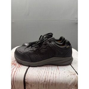 KEEN Utility KonnectFit Mens Black Leather Waterproof Safety Toe Work Shoes 8D